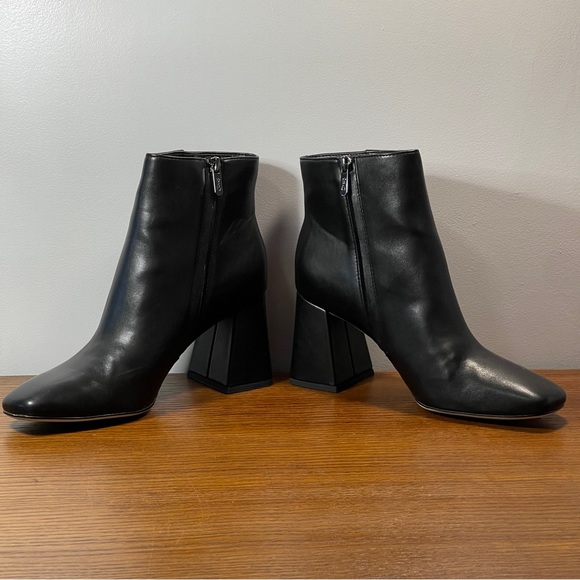 NWT | Circus by Sam Edelman Kate Bootie Ankle Boot Black Napa Leather - Picture 5 of 16